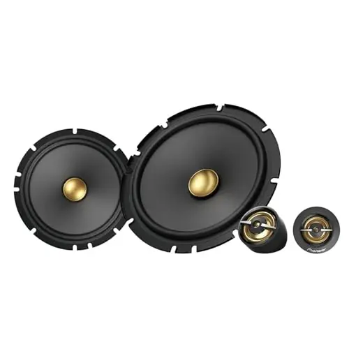 PIONEER A-Series Plus TS-A1601C 6.5” 2-Way Speakers (Pair) – 350W Max, Crisp Highs + Clear Vocals, Enhanced Bass, Ideal Factory Upgrade, Installation Adaptors Included - 1