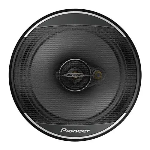 Pioneer A-Series Standard TS-A1671F, 3-полосные коаксиальные автомобильные динамики, полный диапазон, чистое звучание, простая установка и улучшенные басы, черные с золотом 6,5-дюймовые круглые динамики - 2