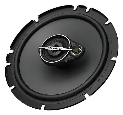 Pioneer A-Series Standard TS-A1671F, 3-полосные коаксиальные автомобильные динамики, полный диапазон, чистое звучание, простая установка и улучшенные басы, черные с золотом 6,5-дюймовые круглые динамики - 3