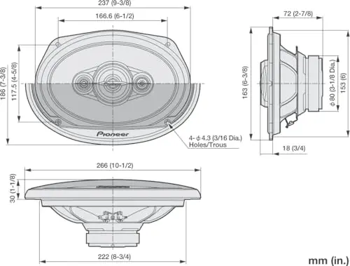 Pioneer A-Series Standard TS-A6961F 6