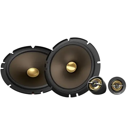 Pioneer A-Series MAX TS-A653CH 6.5” 2-Way Speakers (Pair) – 370W Max, Crisp Highs + Clear Vocals, Enhanced Bass, Ideal Factory Upgrade, Installation Adaptors Included 