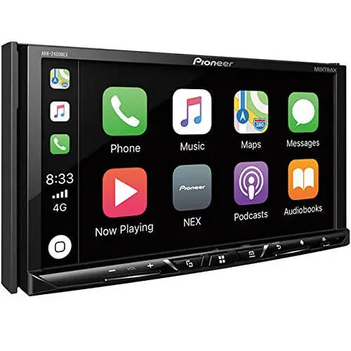 Pioneer AVH-2400NEX 7-дюймовый сенсорный двойной Din Android Auto и Apple CarPlay встроенный DVD/CD Bluetooth автомобильный стерео ресивер - 2