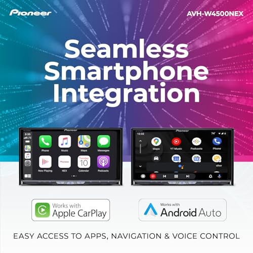 Pioneer AVH-W4500NEX Digital Multimedia Receiver - Wireless Apple CarPlay and Android Auto, 6.94
