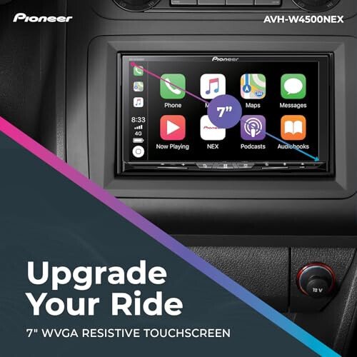 Pioneer AVH-W4500NEX Raqamli Multimedia Qabul qiluvchi – Simsiz Apple CarPlay va Android Auto, 6.94