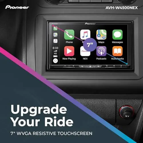 Pioneer AVH-W4500NEX Raqamli Multimedia Qabul qiluvchi – Simsiz Apple CarPlay va Android Auto, 6.94