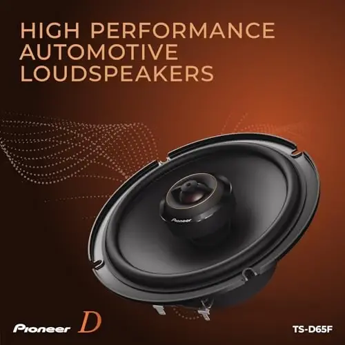 Pioneer D-Series TS-D65F 6.5” 2-Way Speakers (Pair) – 270W Max, Balanced Sound + Smooth Treble, Ideal Factory Upgrade, Add an Amplifier for Even Better Performance - 3