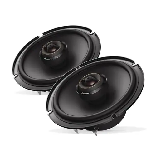 Pioneer D-Series TS-D65F 6.5” 2-Way Speakers (Pair) – 270W Max, Balanced Sound + Smooth Treble, Ideal Factory Upgrade, Add an Amplifier for Even Better Performance - PIONEER