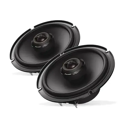 Pioneer D-Series TS-D65F 6.5” 2-Way Speakers (Pair) – 270W Max, Balanced Sound + Smooth Treble, Ideal Factory Upgrade, Add an Amplifier for Even Better Performance 