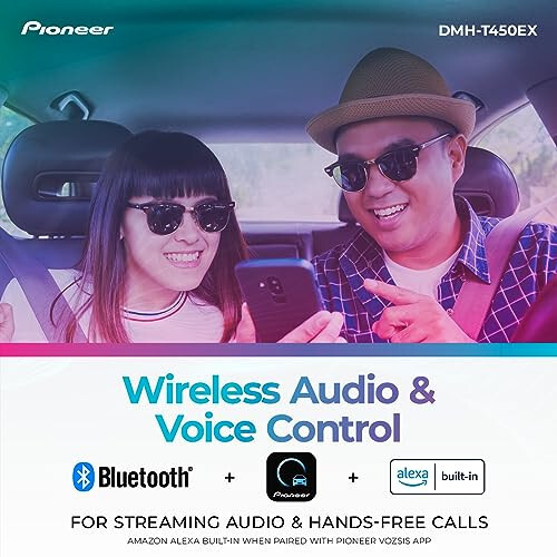 Pioneer DMH-T450EX Digital Multimedia Receiver with Weblink, 9” Capacitive Touchscreen, Double-DIN, Built-in Bluetooth, ModazoneAlexa Via App, Backup Camera Compatibility - 3