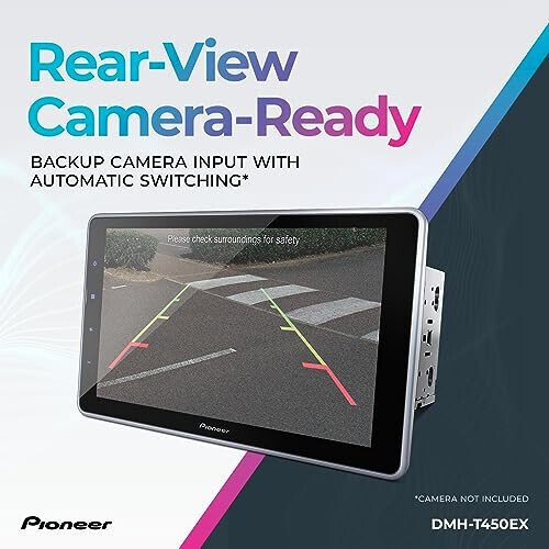 Pioneer DMH-T450EX Digital Multimedia Receiver with Weblink, 9” Capacitive Touchscreen, Double-DIN, Built-in Bluetooth, ModazoneAlexa Via App, Backup Camera Compatibility - 5
