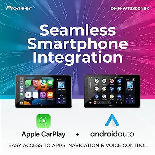 Pioneer DMH-WT3800NEX Digital Multimedia Receiver with Wireless Apple CarPlay and Android Auto, 9” Capacitive Floating Screen, Single-DIN, Built-in Bluetooth and WiFi, Modazone Alexa via App - 3