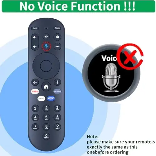 Replacement Remote Control for Pioneer Xumo TV CP-RC1NA-23, for Hisense X UHD LED XClass TV MG3-R34010/297107, No Voice - 2