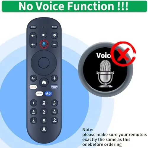 Pioneer & Element Xumo TV, Hisense X UHD LED XClass TV R34010BA00-00001 uchun o'rnini bosuvchi masofadan boshqarish pulti, ovozsiz - 1