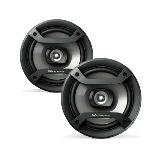 Pioneer F-Series TS-F1634R 6.5” 2-Way Speakers (Pair) – 200W Max, Balanced Sound + Smooth Treble, Great Stock Replacement, High-Efficiency Speaker Designed for OEM Power 