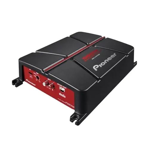 Pioneer GM-A3702 2-Channel Car Amplifier – 500W Max, Class AB, Bridgeable Design, Automatic Signal Sensing and Turn-on, Built-in high-/Low-Pass Filter - 1