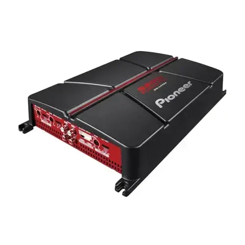 Pioneer GM-A4704 4-Channel Car Amplifier – 520W Max, Class AB, Bridgeable Design, Bridgeable, Variable high-Pass Filter - PIONEER