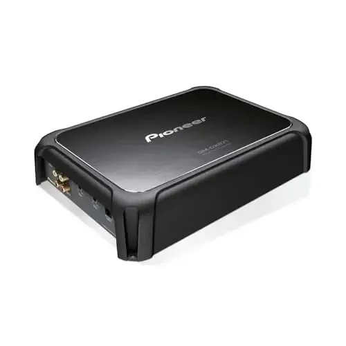 Pioneer GM-DX971 Monoblock Car Amplifier – 2400W Max, Efficient Class D, Bass Boost Control, Remote Bass Knob Included, Hi-Res Certified, Gold terminals, Powerful bass Output, Remote knob - 1