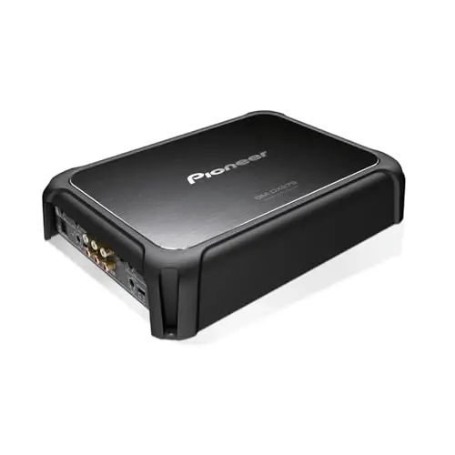 Pioneer GM-DX975 5-Channel Car Amplifier – 2000W Max, Efficient Class D, Bass Boost Control, Remote Bass Knob Included, Hi-Res Certified, Gold terminals, Full System amp with bass Control 