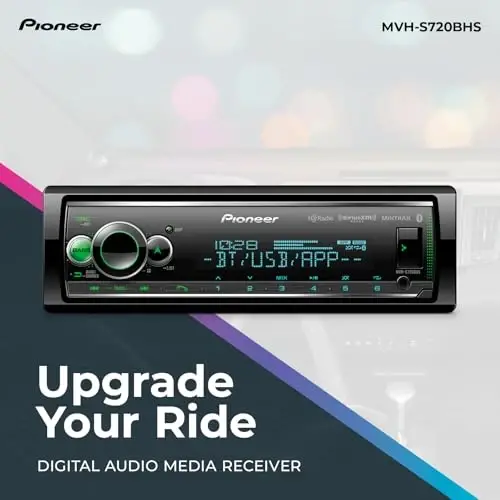 Pioneer MVH-S720BHS Audio Digital Media Receiver - Single Din Bluetooth Car Stereo witModazoneodazoneAlexa, HD Radio and Enhanced Audio Functions - 2