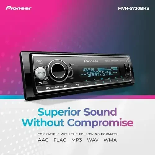 Pioneer MVH-S720BHS Audio Digital Media Receiver - Single Din Bluetooth Car Stereo witModazoneodazoneAlexa, HD Radio and Enhanced Audio Functions - 6