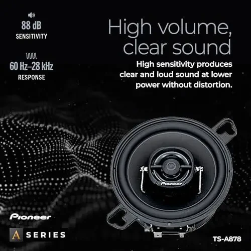 Pioneer TS-A878 3 1/2 dyuymli 2 tomonlama dinamiklar - 5