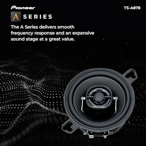 PIONEER A-Series TS-A878 3.5” 2-Way Speakers (Pair) – 100W Max, Balanced Sound + Smooth Treble, Great Stock Replacement, Easy Installation - 2
