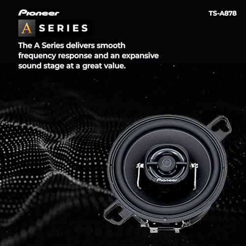 PIONEER A-Series TS-A878 3.5” 2-Way Speakers (Pair) – 100W Max, Balanced Sound + Smooth Treble, Great Stock Replacement, Easy Installation - 2