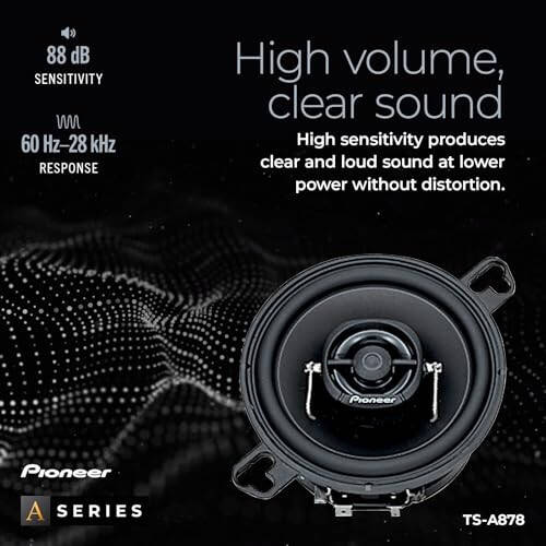 Pioneer TS-A878 3 1/2 Inch 2-Way Speakers - 5