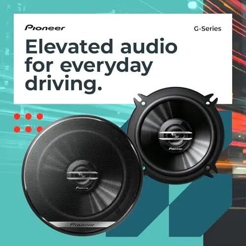 Pioneer TS-G1620F, 2 yo‘lli avtomobil akustikasi, to‘liq diapazonli, aniq tovush sifati, oson o‘rnatish va kuchaygan bass javobi, 6.5” karnaylar - 2