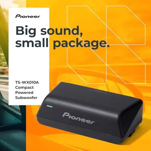 Pioneer TS-WX010A - Active Subwoofer with Built-in Amplifier, 160 Watts Peak Power, and Compact Design for a Deep Bass - 2