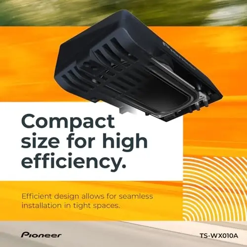 Pioneer TS-WX010A - Active Subwoofer with Built-in Amplifier, 160 Watts Peak Power, and Compact Design for a Deep Bass - 3