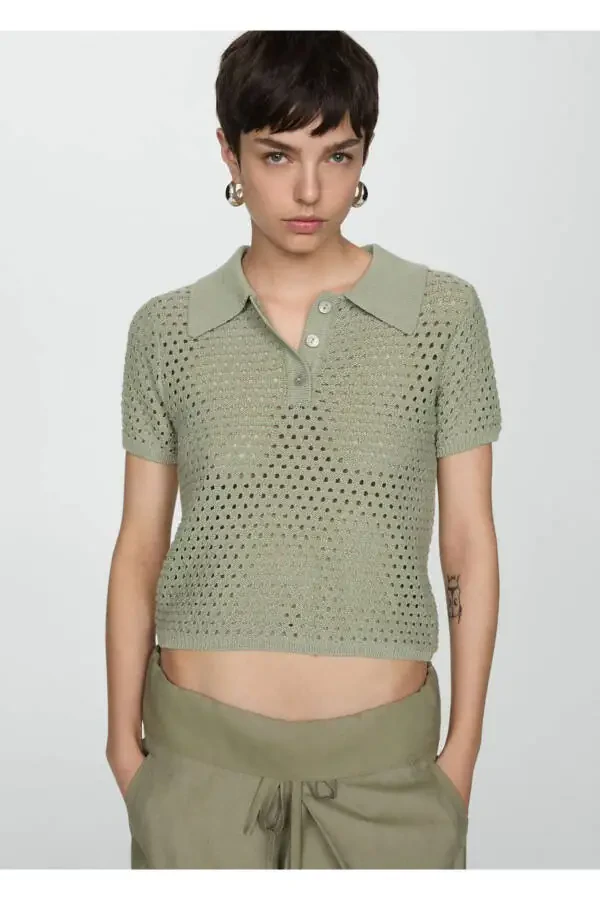 Pique polo shirt - 1