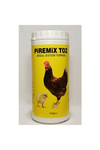 Pir-500 Tabiiy Diatomli Tuproq Tovuq Bitlari Oldini olish Di-ar Ultra Barcha Parranda Uchchun - 500 gr - PIREMIX
