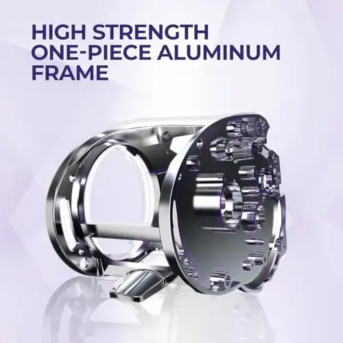 Piscifun Alijoz 400 Baitcaster baliq ovlash g'altagi, 38Lbs Maksimal tortish alyuminiy qotishma ramkali Baitcasting g'altagi, 6.6: 1/8.1: 1 vites nisbatida mavjud, chuchuk suv va sho'r suv uchun past profilli quyma g'altak - 3