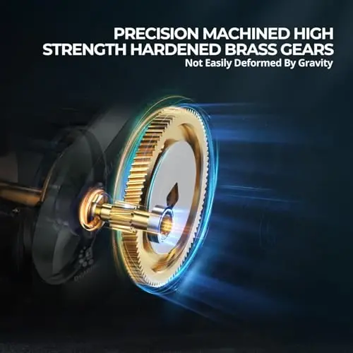 Piscifun Alijoz 400 Baitcaster Fishing Reel, 38Lbs Max Drag Aluminum Alloy Frame Baitcasting Reel, Available in 6.6: 1/8.1: 1 Gear Ratio, Freshwater and Saltwater Low Profile Casting Reel for Musky - 2