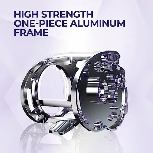 Piscifun Alijoz 400 Baitcaster Fishing Reel, 38Lbs Max Drag Aluminum Alloy Frame Baitcasting Reel, Available in 6.6: 1/8.1: 1 Gear Ratio, Freshwater and Saltwater Low Profile Casting Reel for Musky - 4