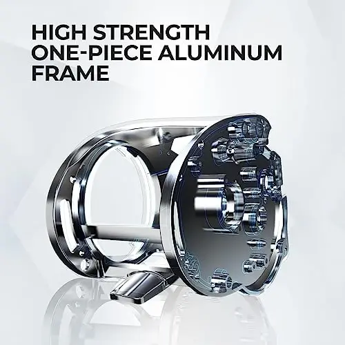 Piscifun Alijoz 400 Baitcaster Fishing Reel, 38Lbs Max Drag Aluminum Alloy Frame Baitcasting Reel, Available in 6.6: 1/8.1: 1 Gear Ratio, Freshwater and Saltwater Low Profile Casting Reel for Musky - 3