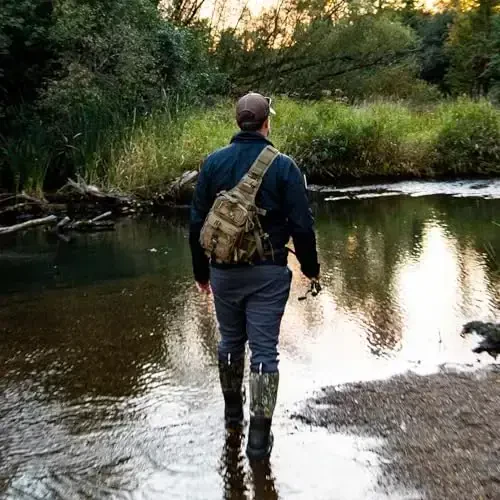 Piscifun Fishing Backpack with Rod Holder, Lightweight Sling Bag Storge Gear and Equipment - 2