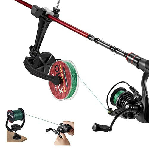 Piscifun Fishing Line Spooler, No Line Twist Portable Fishing Reel Spooler for Spinning Reel, Baitcasting and Spincast Reel - 1