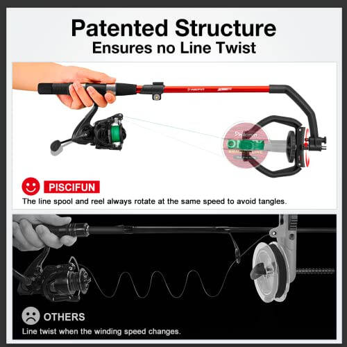 Piscifun Speed X Fishing Line Winder with Unwinding - Spooling Station for Spinning, Cast, and Spincast Reels - 2