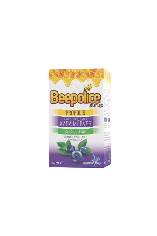 ПИЩЕВАЯ ДОБАВКА BEE POLİCE ПРОПОЛИС БУЗИНА ЧЕРНАЯ БЕТА-ГЛЮКАН ВИТАМИН С ЦИНК 100 МЛ СИРОП - 3
