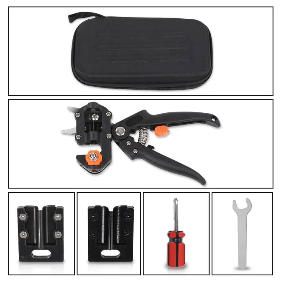 PIT66 Garden Tree Grafting Knife Cutting Tool Kit Pruning Pruner Shears Snip Scissors - 7