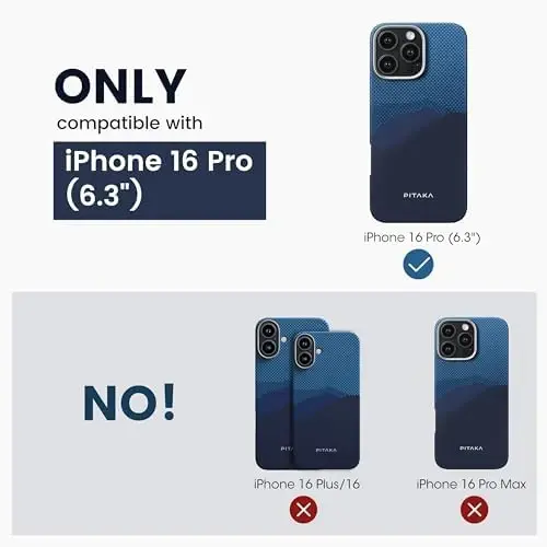 pitaka for iPhone 16 Pro Case 6.3
