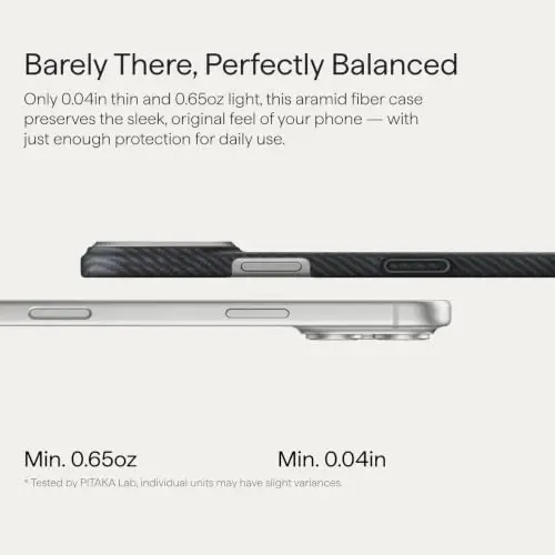 pitaka for iPhone 17 Pro Case 6.3
