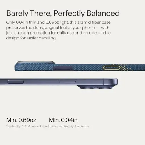pitaka for iPhone 17 Pro Case 6.3