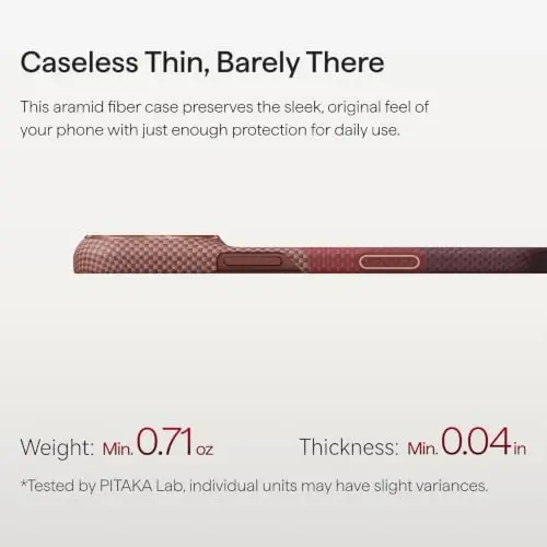 pitaka for iPhone 18 Pro Case 6.3