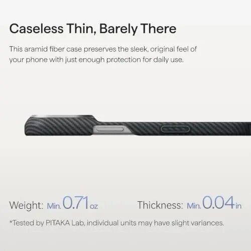 pitaka for iPhone 18 Pro Case 6.3
