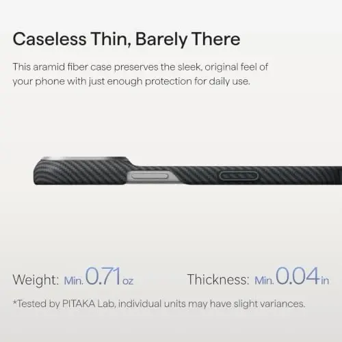 pitaka for iPhone 18 Pro Case 6.3