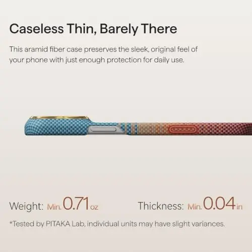 pitaka for iPhone 18 Pro Case 6.3