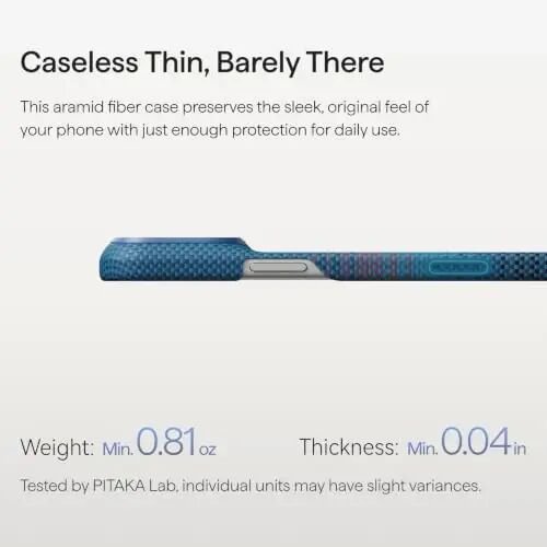 pitaka for iPhone 18 Pro Case 6.3